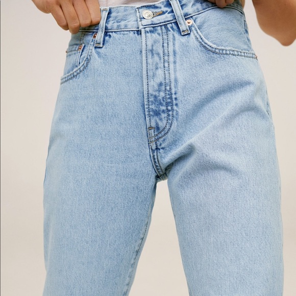 NWT Mango Straight Fit Cropped Jeans - Picture 2 of 5